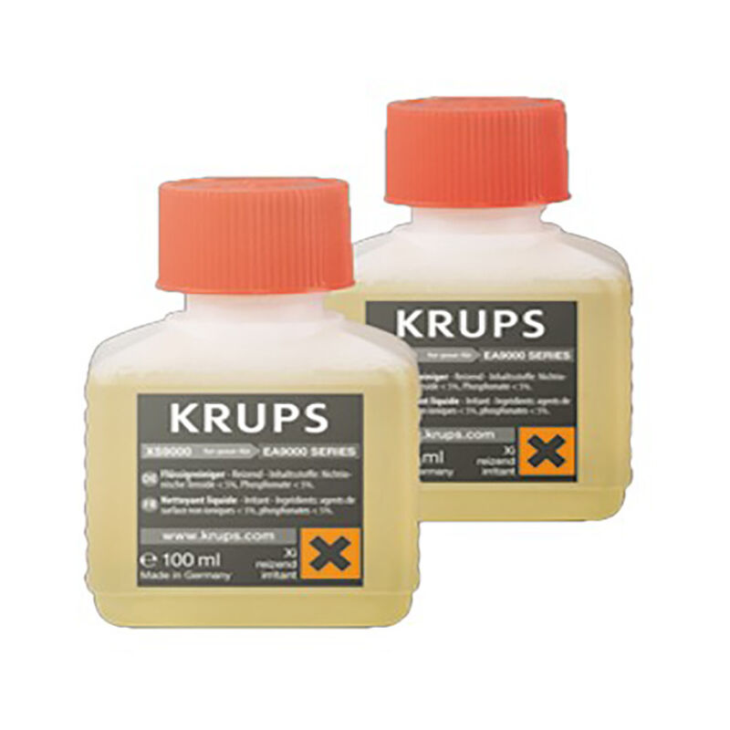 Nettoyant pour systeme cappuccino par 2 XS900010 pour Cafetière - Expresso broyeur Krups arabica latte, barista, espresseria automatic, espresseria