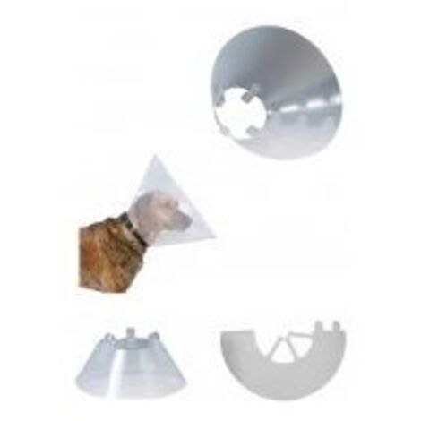 Kruuse Transparent Buster Click Isabel Collar, 15 cm, cani da 10 a 15 kg, 10 unitМК