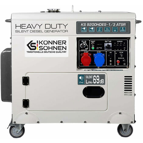 KS 9200HDES-1/3 ATSR Generador de energía diesel Generador de energía Generador de energía de emergencia 7.5kW
