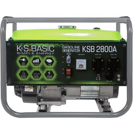 KÖNNER & SÖHNEN KS BASIC 2800A Generador de energía Generador de energía Generador de energía de emergencia de gasolina 2800 vatios