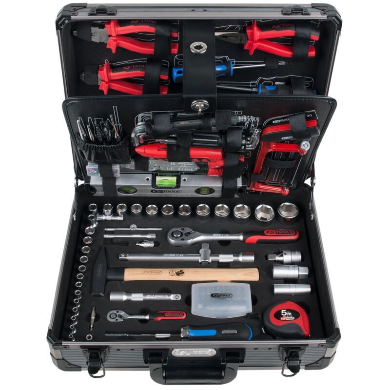 

Kstools - KS Tools Juego de herramientas 1/4 pulg. + 1/2 pulg. 127 piezas 911,0