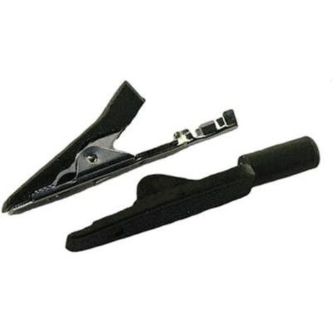 KS MINIATUR-ABGREIFKLEMME CRIMP SCHWARZ MA1