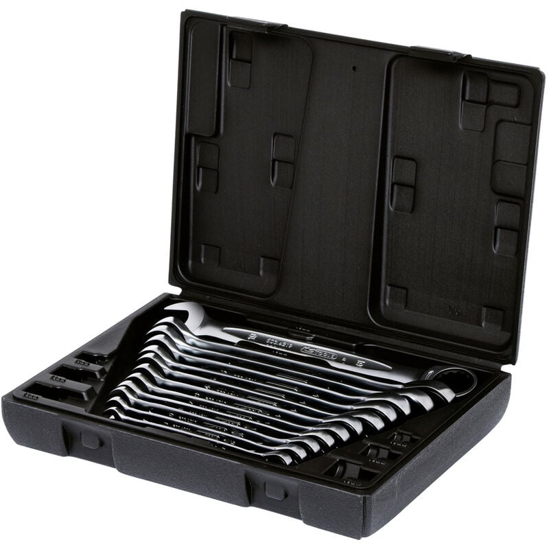 Ks Tools GEARplus Ratschenringmaulschlüssel-Satz, 12-tlg