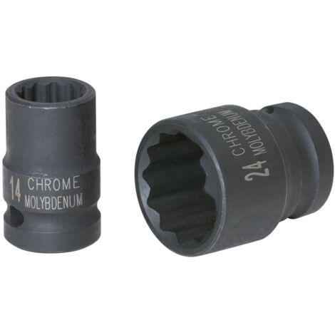 KS Tools 1/2" 12-kant-Kraft-Stecknuss, kurz, 32 mm