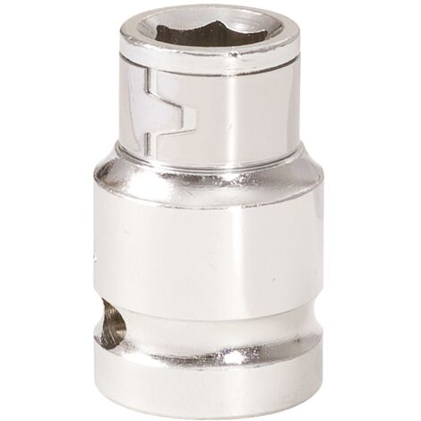 KS Tools 1/2 Bit-Adapter-Stecknuss, für Bits 10 mm, hochglanz verchromt