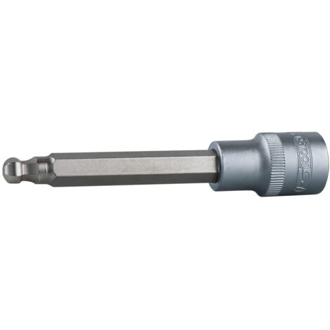 KS Tools 1/2" Bit-Stecknuss Innensechskant mit Kugelkopf, lang, 5mm
