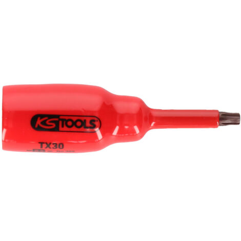 KS Tools 1/2" Bit-Stecknuss mit Schutzisolierung für Torx-Schrauben, T40, kurz - 117.2438