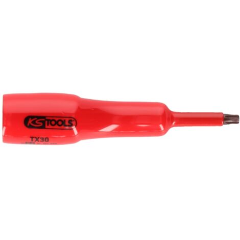 KS Tools 1/2" Bit-Stecknuss mit Schutzisolierung für Torx-Schrauben, T55, lang - 117.2452