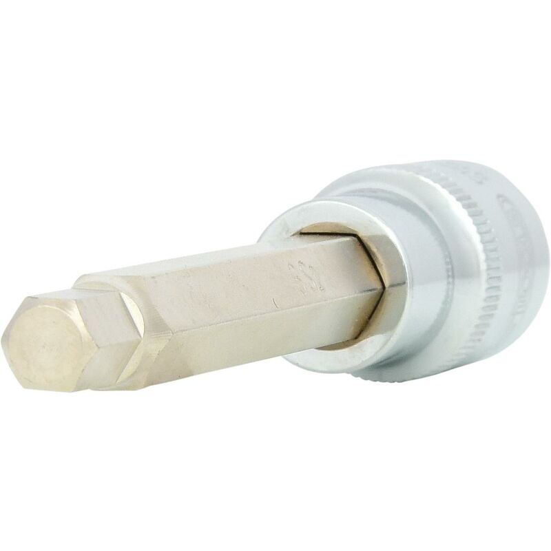 

KS TOOLS 1/2' Llave de vaso con punta para tornillos con encastre hexagonal CHROMEplus, larga, 8 mm