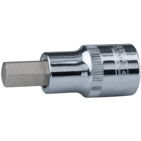 KS Tools 1/2" CHROMEplus Bit-Stecknuss Innensechskant, kurz, 24mm