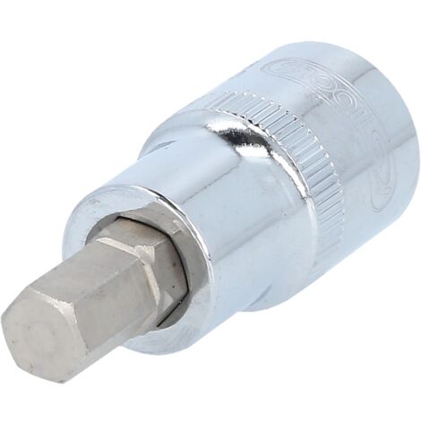 KS Tools 1/2 CHROMEplus Bit-Stecknuss Innensechskant, kurz, 9 mm