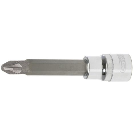 KS TOOLS 1/2" CHROMEplus Bit-Stecknuss, lang, PZ2 ( 918.1689 )