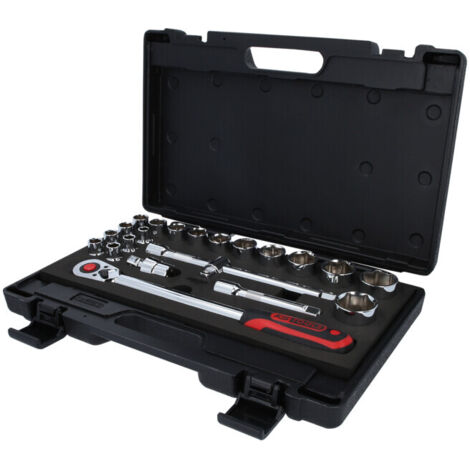 KS TOOLS 1/2' CHROMEplus Coffret de douilles, 22 pcs ( 918.0625 )