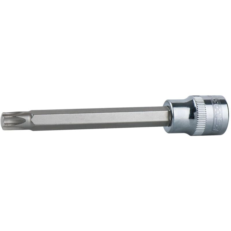 

KS TOOLS 1/2' Llave de vaso con punta para tornillos Torx CHROMEplus, larga, T10