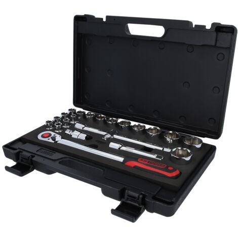KS Tools 1/2 CHROMEplus Steckschlüssel-Satz, 22-tlg
