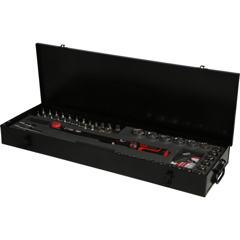 KS Tools - Coffret clé dynamométrique ERGOTORQUEprécision® 1/2'', 40-200 Nm, 49 pcs - 516.1445