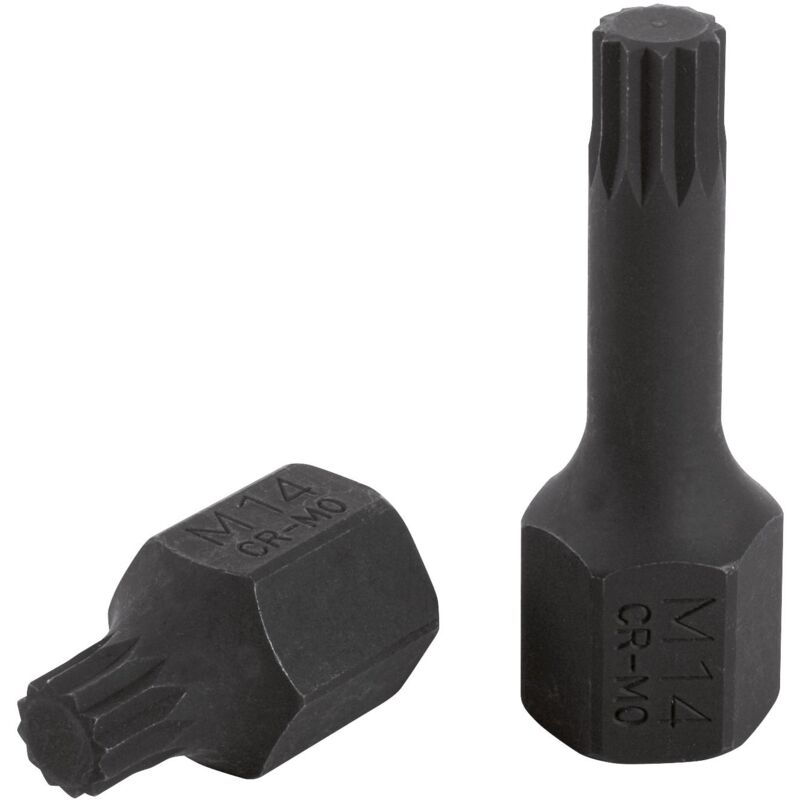 

KS TOOLS Llave de vaso de impacto DUODRIVE de 1/2" con punta XZN, M14, 43 mm, corta