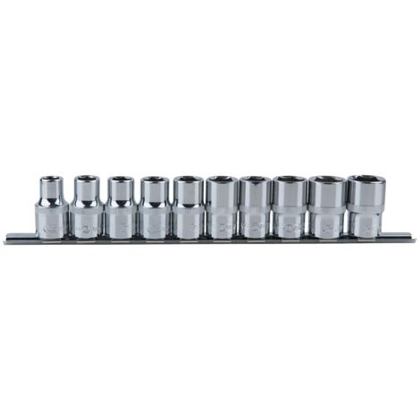 KS TOOLS 1/2' Jeu de douilles 6 pans CHROMEplus, 10 pcs ( 918.0650 )