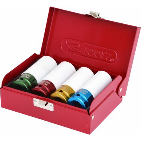 Jeu de 3 douilles à chocs KS TOOLS Pour jantes aluminium - 04-19-21mm - 1/2 - 515.1005