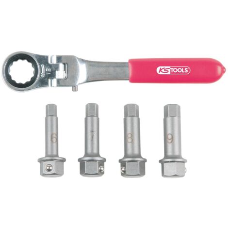 KS TOOLS 1/2' Jeu de douilles pour étrier de frein, 5 pcs ( 918.3500 )