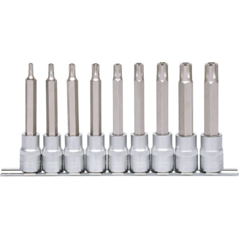 KS Tools 1/2" Jeu de douilles RIBE, longues, 9 pcs.