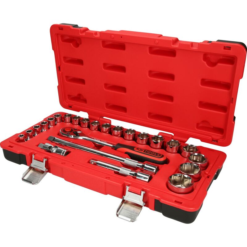 

KS TOOLS 1/2' Juego de llaves de vaso CHROMEplus 24 pzs