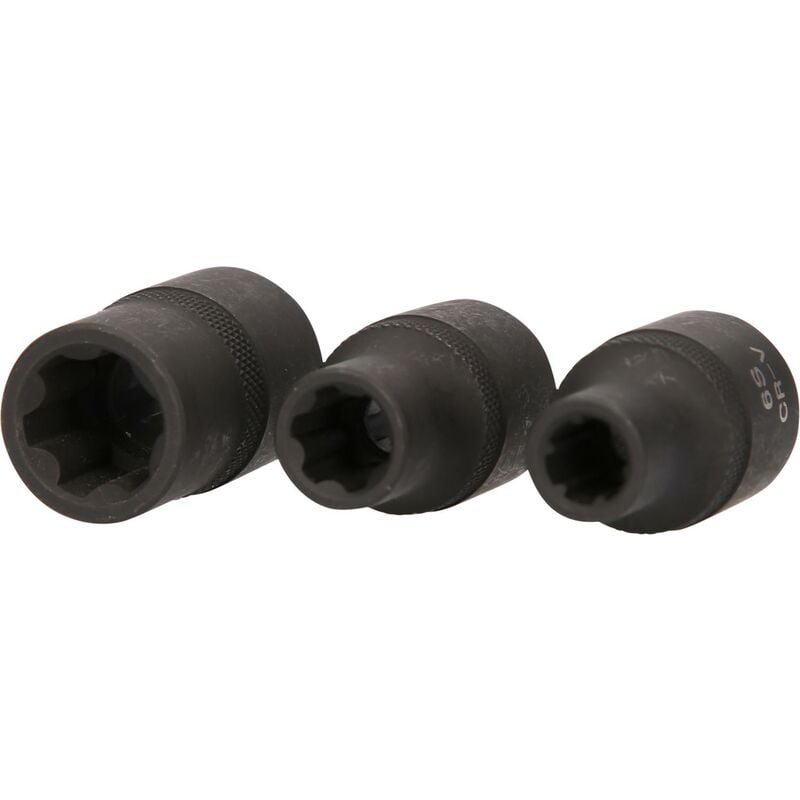 

Kstools - KS TOOLS 1/2' Juego de Llaves de vaso de impacto de RIBE®, 3 pzs
