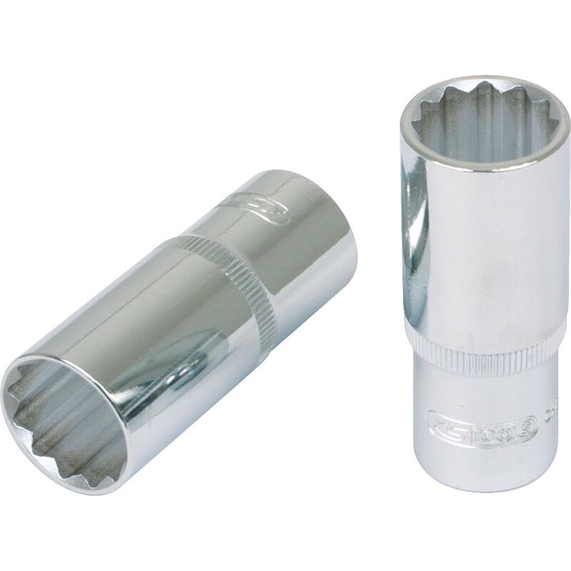 

KS TOOLS 1/2" Llave de vaso de 12 cantos CHROMEplus, larga, 1.1/16