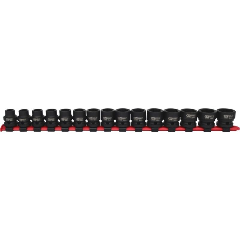 Image of KS TOOLS 1/2" Sechskant-Kraft-Stecknuss-Satz extra kurz 15tlg. - 515.0055