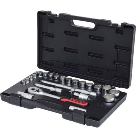 KS Tools 1/2" Steckschlüssel-Satz, 24-tlg 12-kant - 911.1595