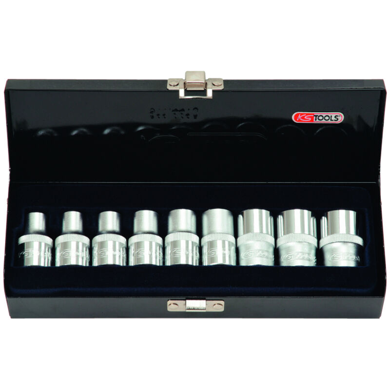 Image of Kstools - ks tools 1/2' Stecknuss-Satz tx-e, 9-teilig