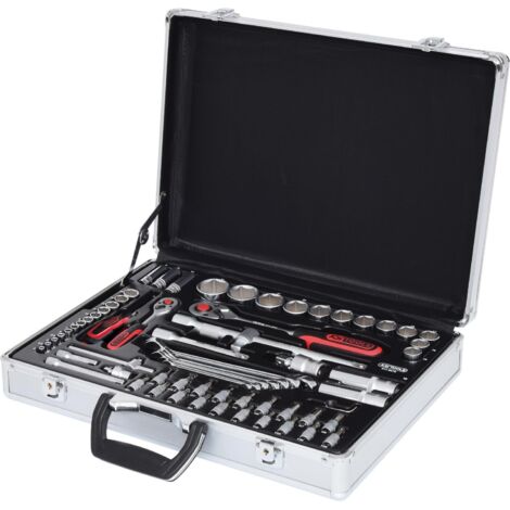 Kstools – Coffret multi-outils 70 pièces – Acier chrome vanadium – Finition satinée – Système FlankTraction pour meilleure prise