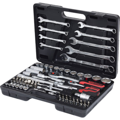 KS Tools 1/4"+1/2" Coffret de douilles, 82 pcs.