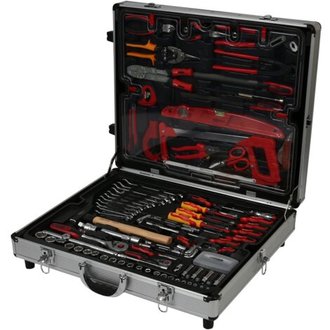 KS Tools 1/4+1/2 Werkzeug-Satz, 127-tlg., im Aluminium-Trolley