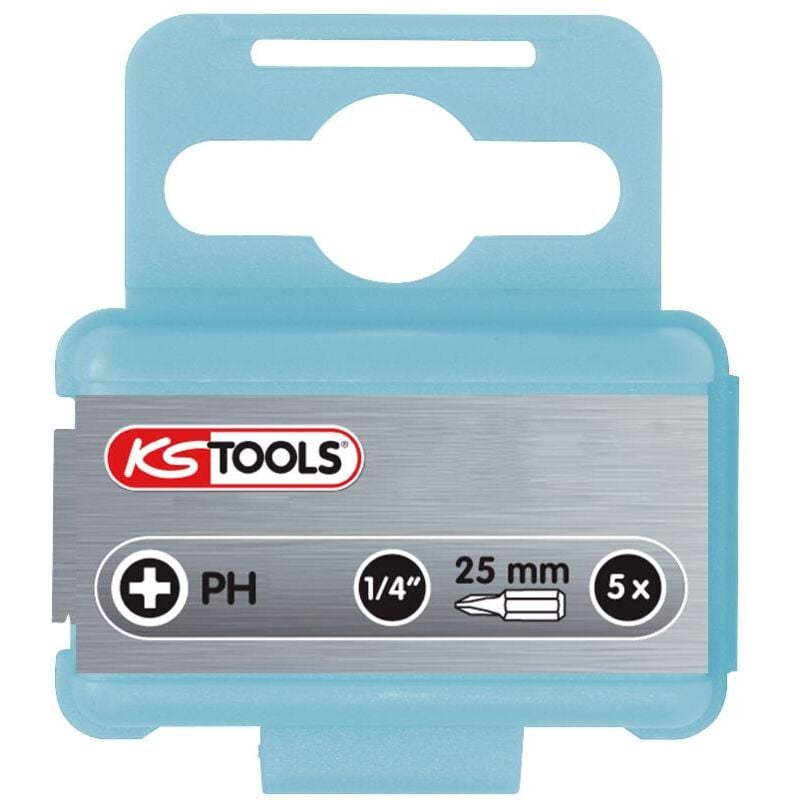 

KS TOOLS 1/4' Bit Inox PH1, 25mm, paquete de 5