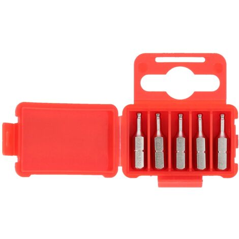 KS Tools 1/4 Bit Innensechskant, 25 mm, Kugelkopf, 2,5 mm, 5er Pack