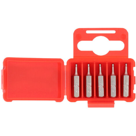 KS Tools 1/4" Bit Innensechskant, 25mm, Kugelkopf, 2mm, 5er Pack 5 Stk