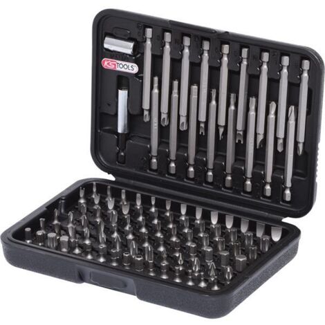 KS Tools 1/4" Bit-Satz, 99-tlg mit langen Bits - 911.2027