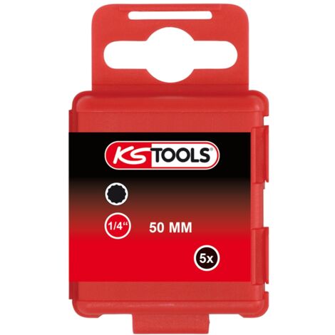 KS Tools 1/4 Bit XZN, 50 mm, M8, 5er Pack