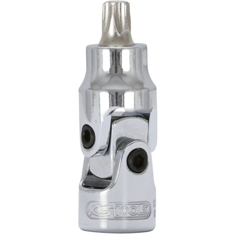 KS Tools 1/4 CHROMEplus Gelenk-Bit-Stecknuss Torx, T30