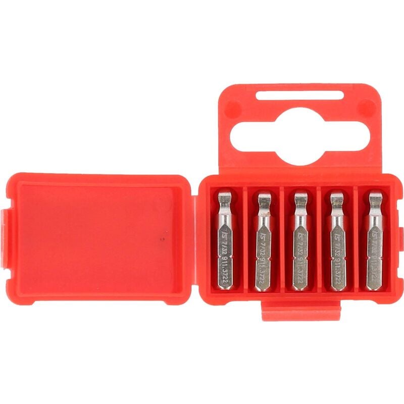 

Kstools - KS TOOLS 1/4' Punta para tornillos con encastre hexagonal con cabeza de bola, 25mm, 7/32', paquete de 5