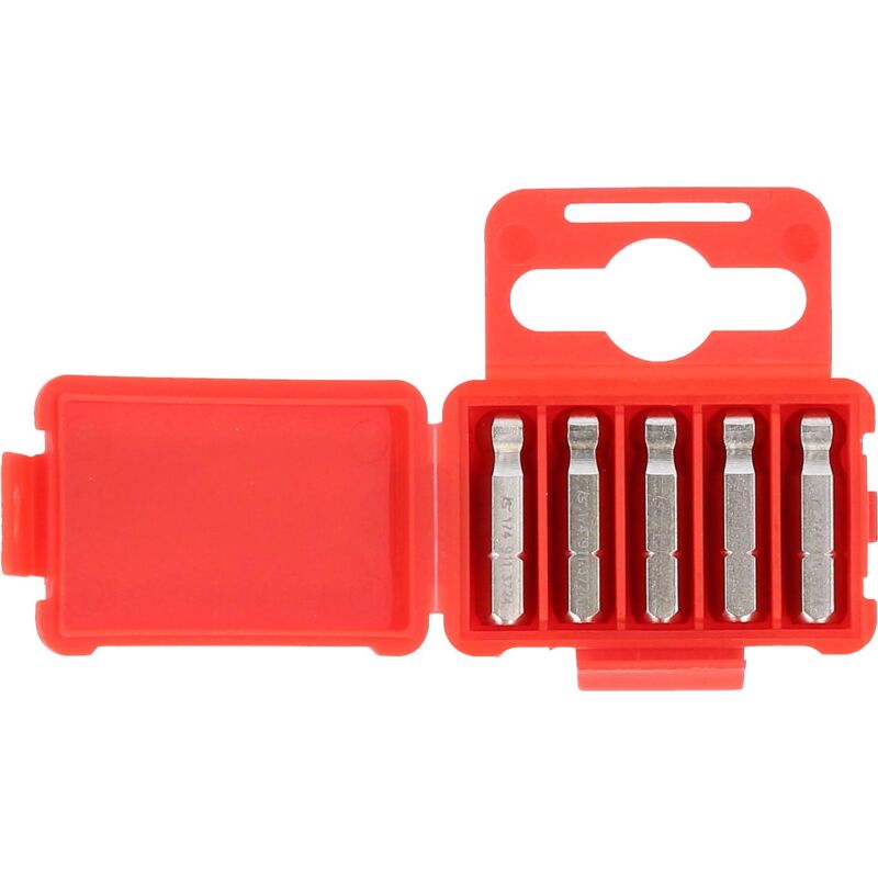 

Kstools - KS TOOLS 1/4' Punta para tornillos con encastre hexagonal con cabeza de bola, 25mm, 1/4', paquete de 5