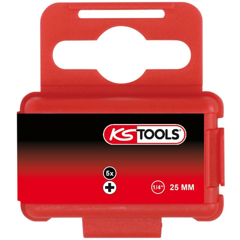 

KS TOOLS 1/4" Punta para tornillos de estrella PH, 25mm, PH4, paquete de 5