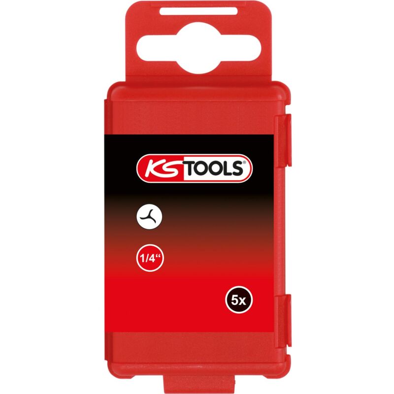 

Kstools - KS TOOLS 1/4' Punta para tornillos TRIWING, 75mm, #6, paquete de 5