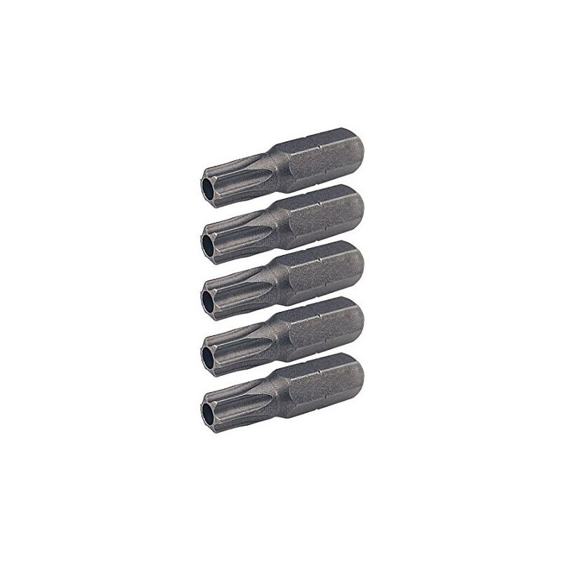 Image of Kstools - Ks Tools 911.2286 -5 x Vissage-Prägung Torx Percé 15 Entraînement 6,35 mm L.25 mm 1/4'