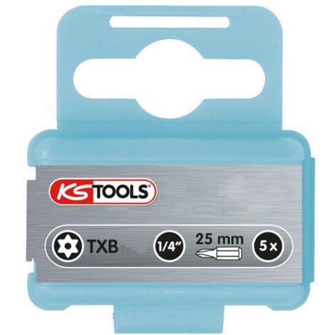 KS Tools 1/4 EDELSTAHL Bit, 25 mm, TB27, 5er Pack