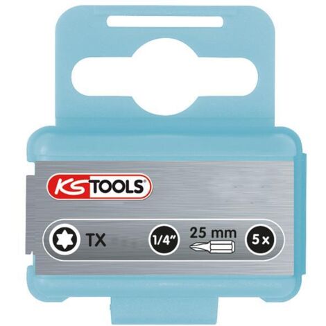 KS Tools 1/4 EDELSTAHL Bit Torx, 25 mm, T20, 5er Pack