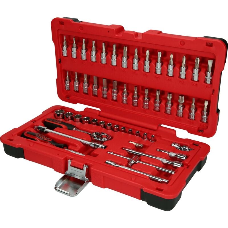 

Kstools - KS TOOLS 1/4' Juego de llaves de vaso CHROMEplus 50 pzs