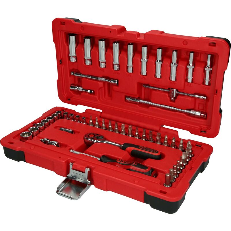 

KS TOOLS 1/4' Juego de llaves de vaso CHROMEplus 52 pzs