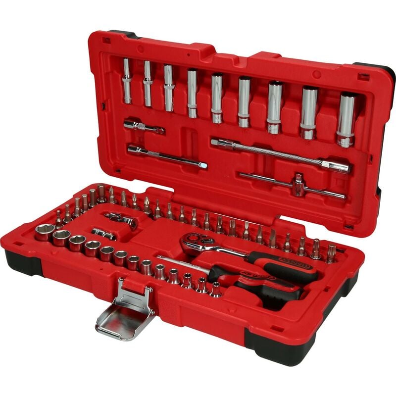 

KS TOOLS 1/4' Juego de llaves de vaso CHROMEplus 54 pzs